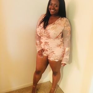 Sequenced Gold Dress